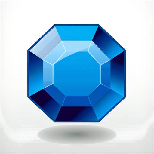 3D hexagonal gem favicon