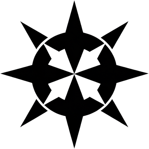 Flat compass favicon