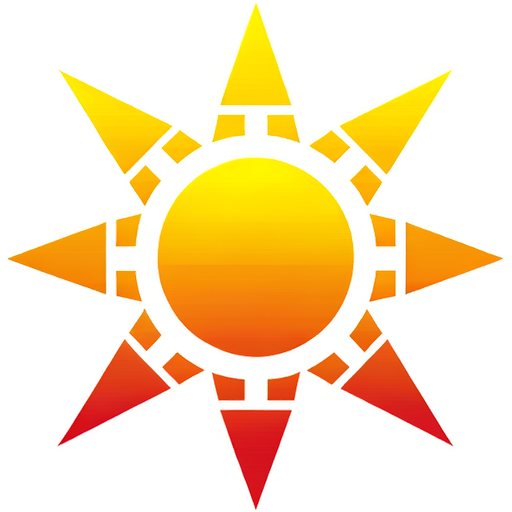Gradient sun favicon