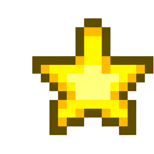 Pixel art star favicon