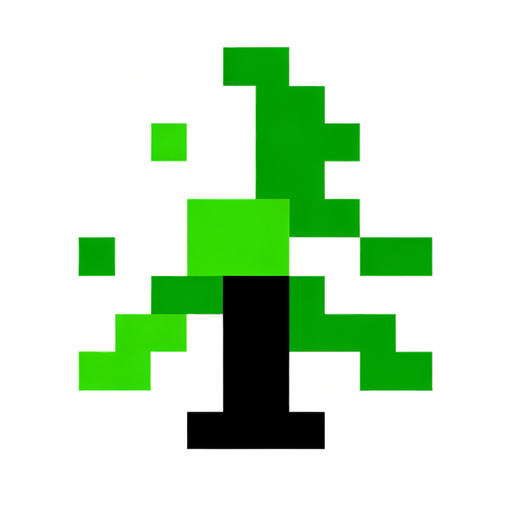 Pixel art tree favicon