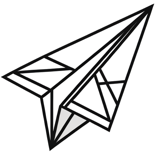 Sketch paper airplane favicon